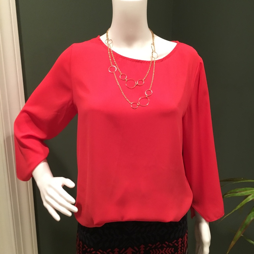 Abbeline Red Blouse